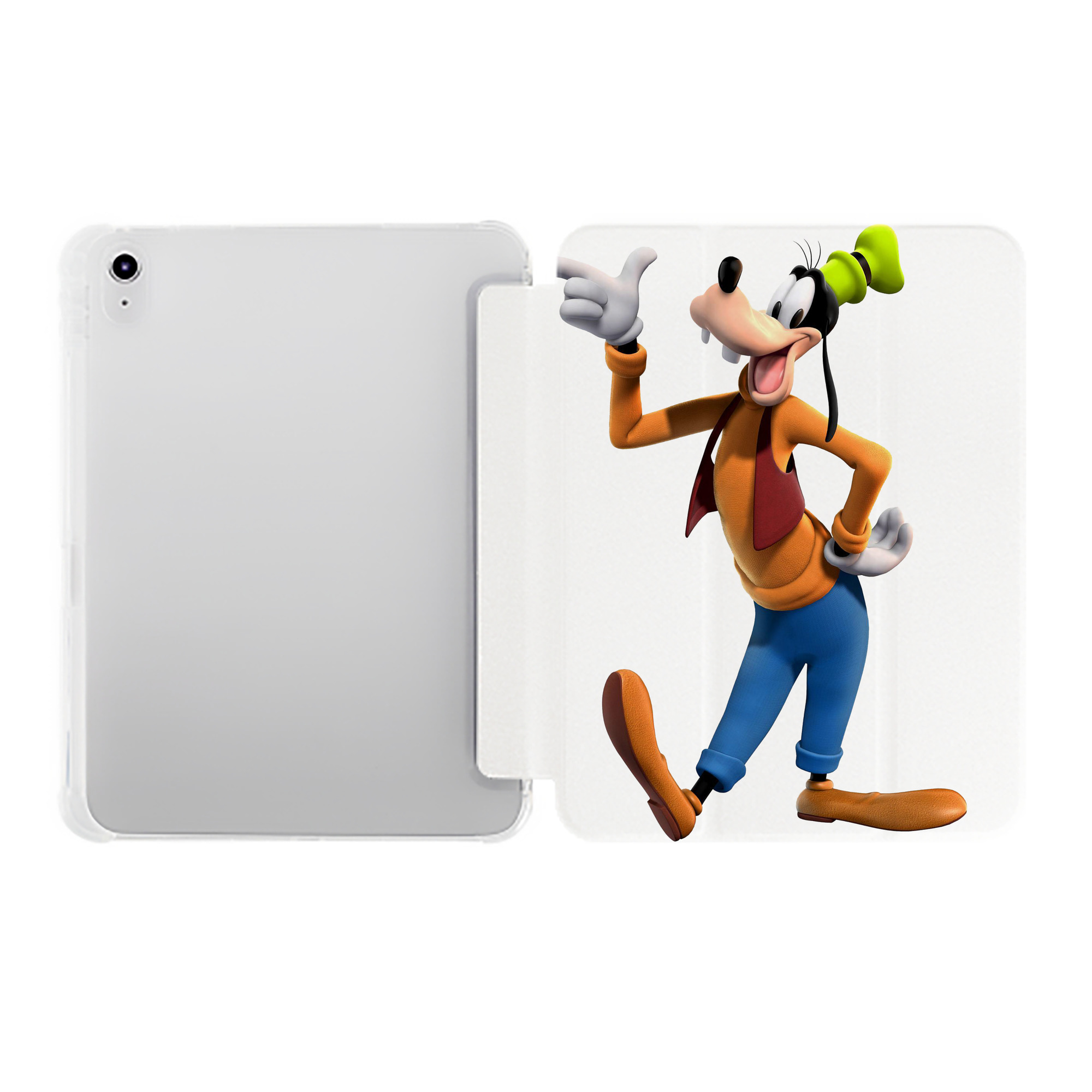 （画像用） ミッキーマウス Mickey Mouse IPad ケース ペン収納付き 三つ折りスタンド PUレザー×シリコン 対応機種9.5/10.5/10.9インチ